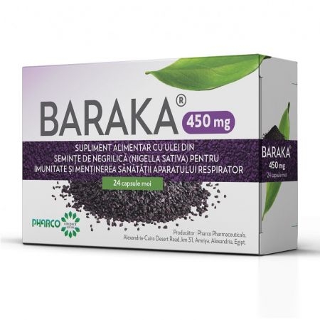 Baraka, 450 mg, 24 capsule moi, Pharco Baraka, 450 mg, 24 capsule moi, Pharco
