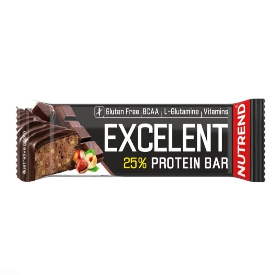 Baton cu aroma de ciocolata Excelent Protein Bar, 85 g, Nutrend Baton cu aroma de ciocolata Excelent Protein Bar, 85 g, Nutrend