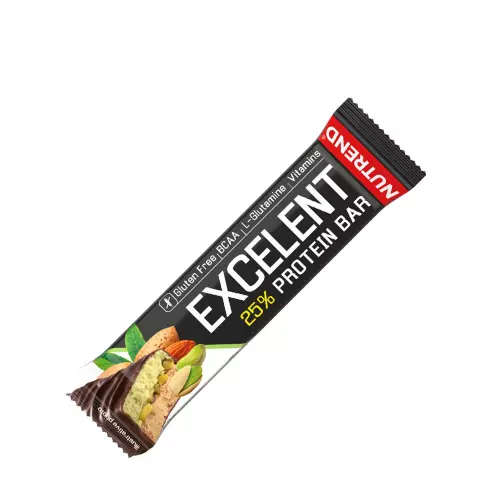 Baton cu aroma de migdale si fistic Excelent Protein Bar, 85 g, Nutrend Baton cu aroma de migdale si fistic Excelent Protein Bar, 85 g, Nutrend