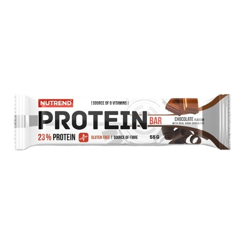 Baton cu aroma de ciocolata Protein Bar, 55 g, Nutrend Baton cu aroma de ciocolata Protein Bar, 55 g, Nutrend