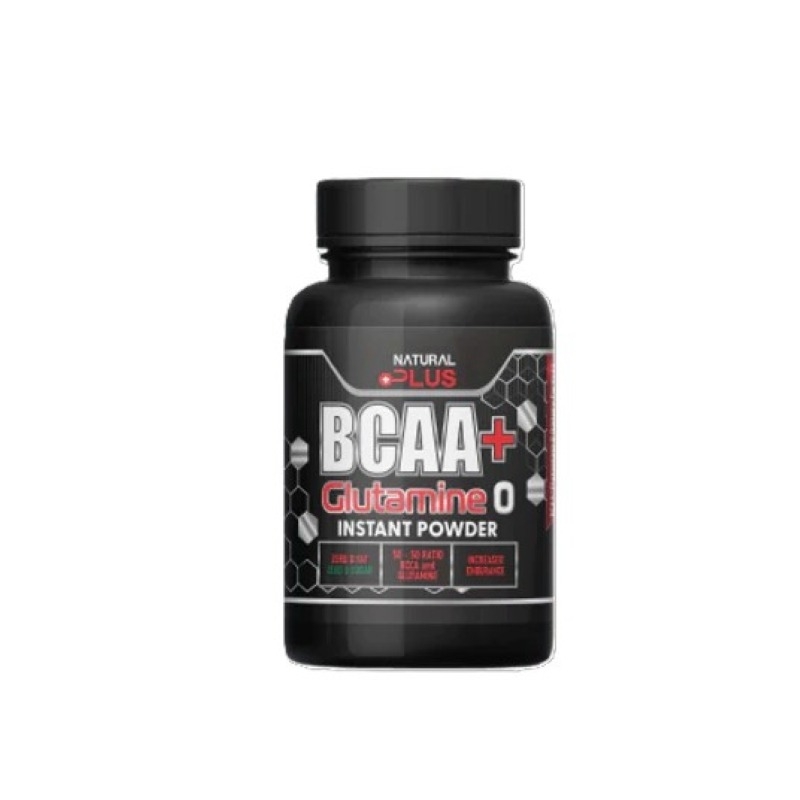 BCAA+ Glutamine pudra instant cu aroma de fructe de padure, 500 g, Natural Plus BCAA+ Glutamine pudra instant cu aroma de fructe de padure, 500 g, Natural Plus