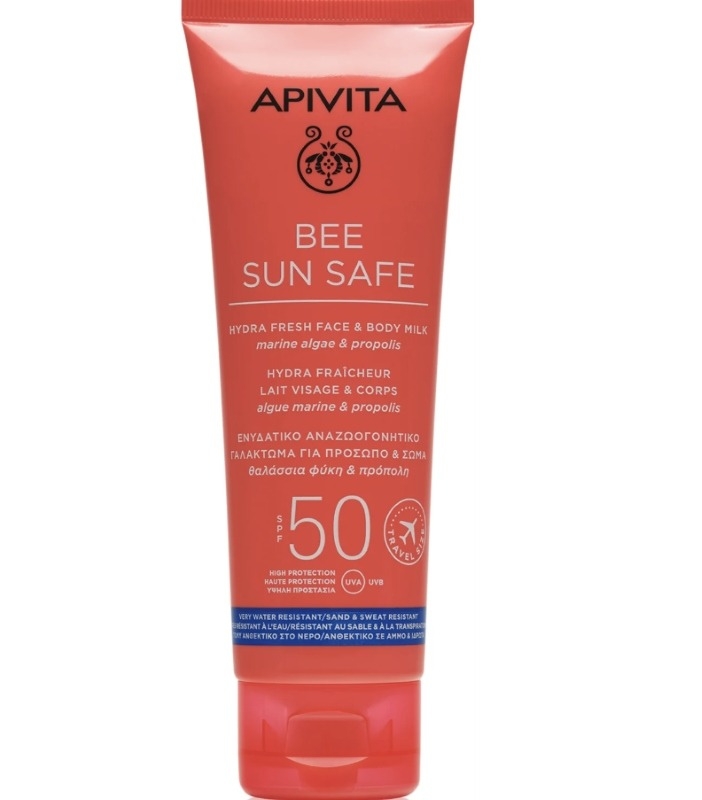 Bee Sun Safe lapte fata si corp SPF 50+, 200ml, Apivita Bee Sun Safe lapte fata si corp SPF 50+, 200ml, Apivita