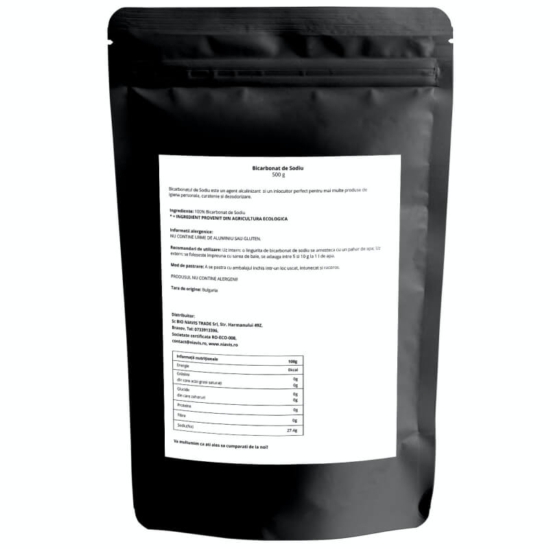 Bicarbonat de sodiu, 500 g, Niavis Bicarbonat de sodiu, 500 g, Niavis