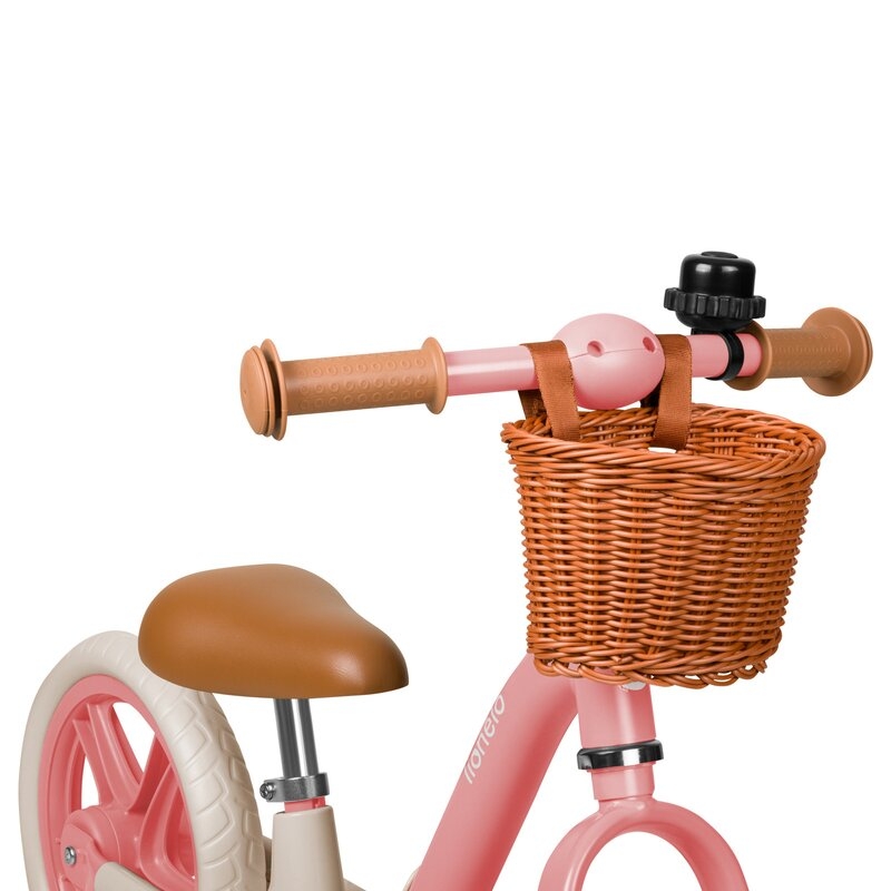 Bicicleta fara pedale, Lionelo, Alex Plus, Usoara, Cu ghidon si sa reglabile, Include cos depozitare si sonerie, Din otel, Cu roti din spuma EVA, 12 inch, Pink Rose Bicicleta fara pedale, Lionelo, Alex Plus, Usoara, Cu ghidon si sa reglabile, Include cos depozitare si sonerie, Din otel, Cu roti din spuma EVA, 12 inch, Pink Rose