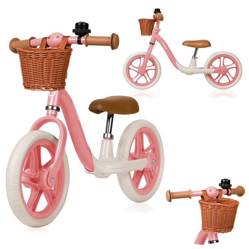 Bicicleta fara pedale, Lionelo, Alex Plus, Usoara, Cu ghidon si sa reglabile, Include cos depozitare si sonerie, Din otel, Cu roti din spuma EVA, 12 inch, Pink Rose Bicicleta fara pedale, Lionelo, Alex Plus, Usoara, Cu ghidon si sa reglabile, Include cos depozitare si sonerie, Din otel, Cu roti din spuma EVA, 12 inch, Pink Rose