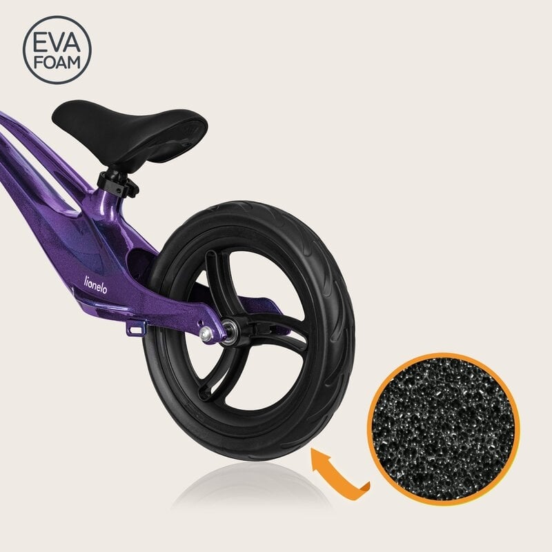 Bicicleta fara pedale, Lionelo, Bart, Usoara, Cu cadru din magneziu, Cu ghidon si sa reglabile, Greutate 3 Kg, 12 inch, Conform cu standardul european de securitate EN71, Purple Amethyst Bicicleta fara pedale, Lionelo, Bart, Usoara, Cu cadru din magneziu, Cu ghidon si sa reglabile, Greutate 3 Kg, 12 inch, Conform cu standardul european de securitate EN71, Purple Amethyst