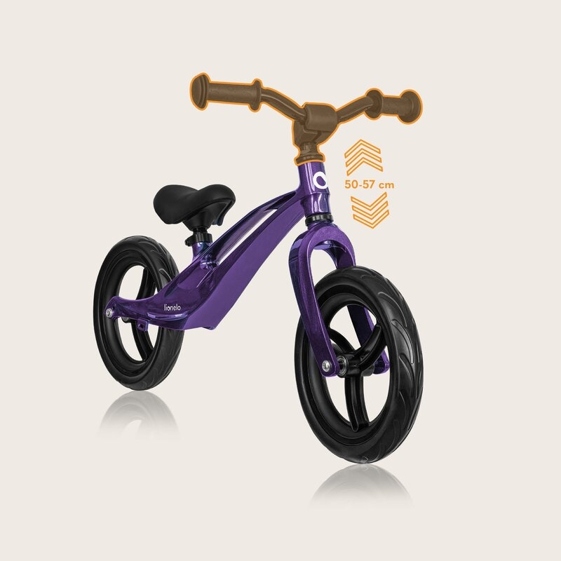Bicicleta fara pedale, Lionelo, Bart, Usoara, Cu cadru din magneziu, Cu ghidon si sa reglabile, Greutate 3 Kg, 12 inch, Conform cu standardul european de securitate EN71, Purple Amethyst Bicicleta fara pedale, Lionelo, Bart, Usoara, Cu cadru din magneziu, Cu ghidon si sa reglabile, Greutate 3 Kg, 12 inch, Conform cu standardul european de securitate EN71, Purple Amethyst