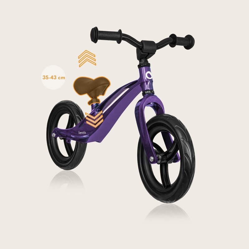 Bicicleta fara pedale, Lionelo, Bart, Usoara, Cu cadru din magneziu, Cu ghidon si sa reglabile, Greutate 3 Kg, 12 inch, Conform cu standardul european de securitate EN71, Purple Amethyst Bicicleta fara pedale, Lionelo, Bart, Usoara, Cu cadru din magneziu, Cu ghidon si sa reglabile, Greutate 3 Kg, 12 inch, Conform cu standardul european de securitate EN71, Purple Amethyst