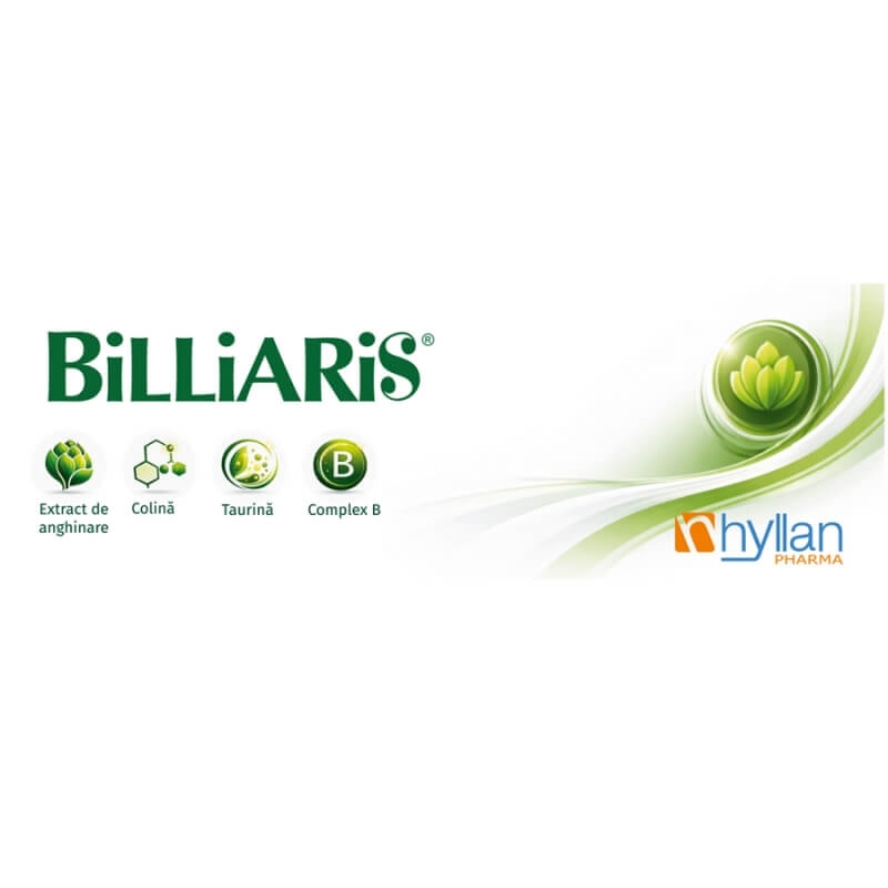 Billiaris, 40 comprimate, Hyllan Billiaris, 40 comprimate, Hyllan