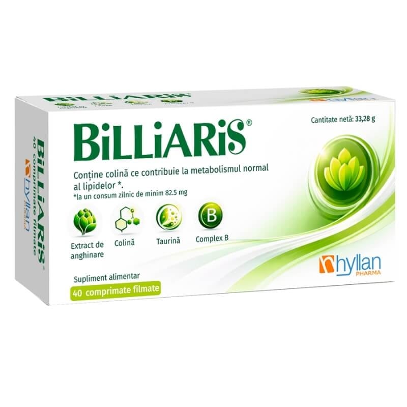 Billiaris, 40 comprimate, Hyllan Billiaris, 40 comprimate, Hyllan