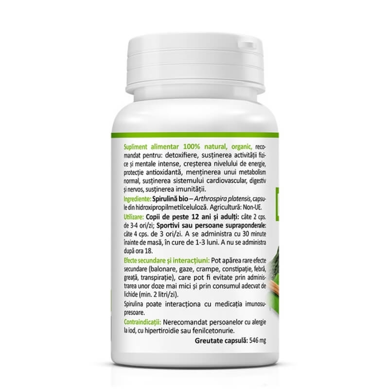 Bio Spirulina, 60 capsule, Zenyth Bio Spirulina, 60 capsule, Zenyth