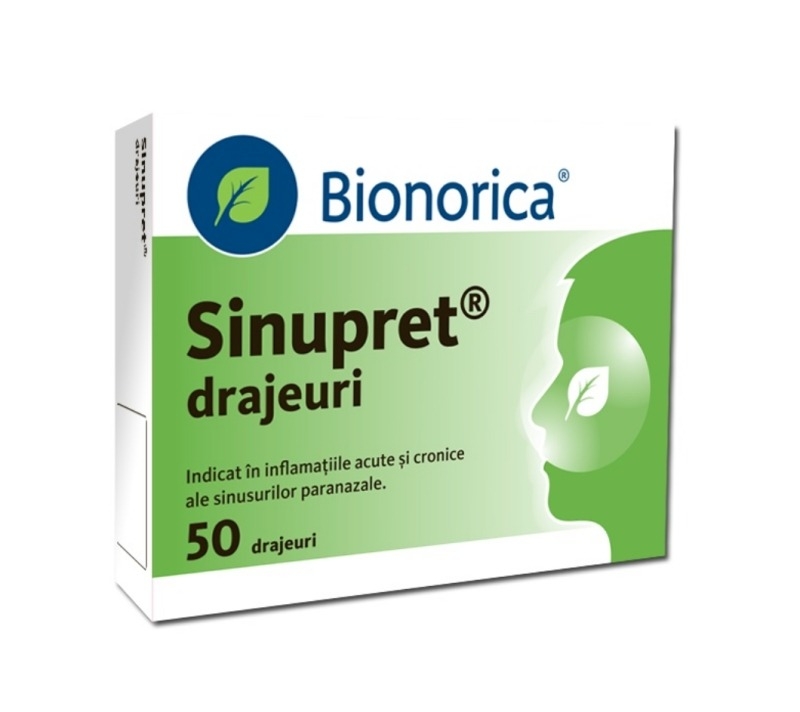 Sinupret, 50 drajeuri, Bionorica Sinupret, 50 drajeuri, Bionorica