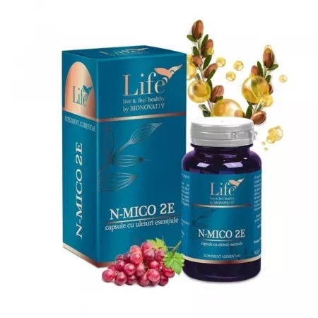 N-Mico 2 E cu uleiuri esentiale, 30 capsule, Bionovativ N-Mico 2 E cu uleiuri esentiale, 30 capsule, Bionovativ