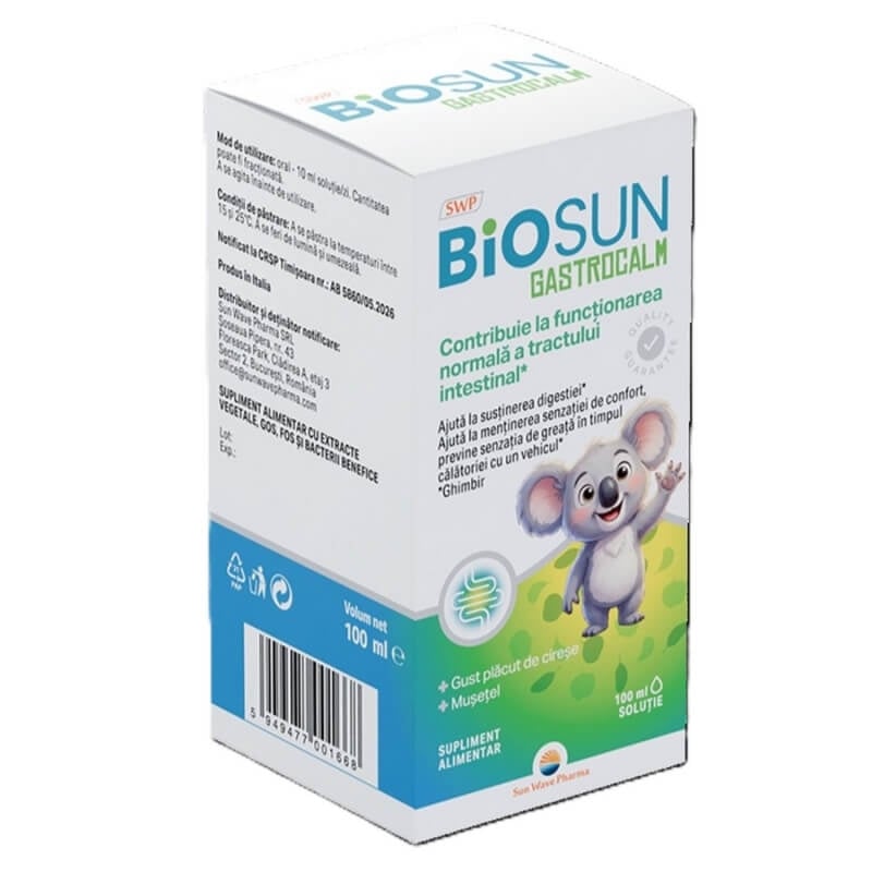 BioSun Gastrocalm solutie, 100 ml, Sun Wave Pharma