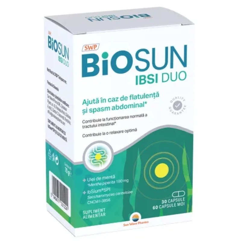 Biosun Ibsi Duo, 30 capsule + 60 capsule moi, Sun Wave Pharma Biosun Ibsi Duo, 30 capsule + 60 capsule moi, Sun Wave Pharma
