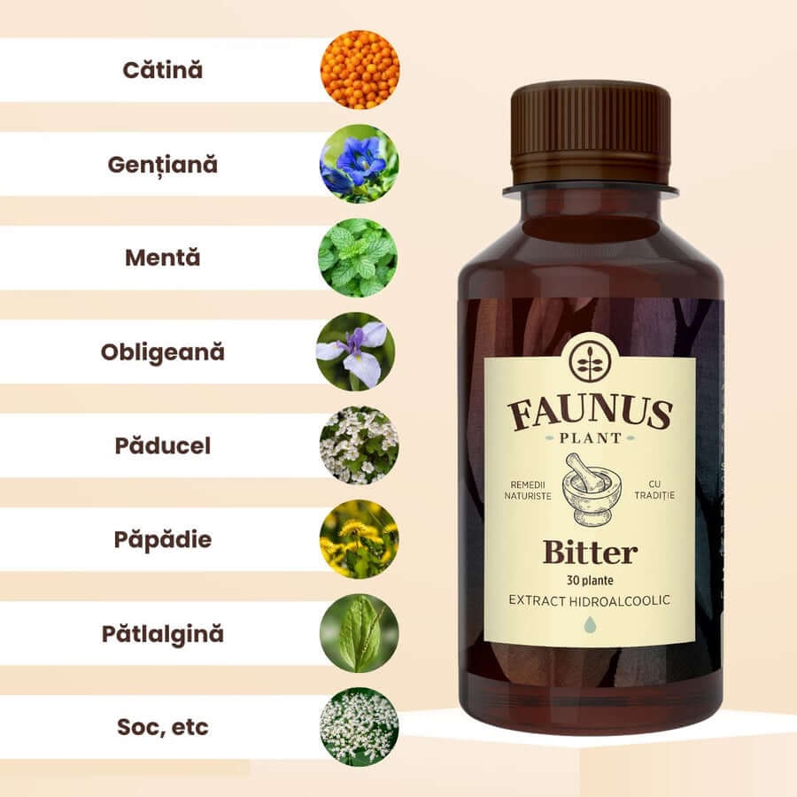 Bitter 30 plante, 200 ml, Faunus Plant Bitter 30 plante, 200 ml, Faunus Plant