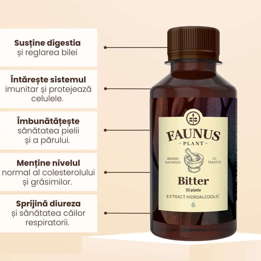 Bitter 30 plante, 200 ml, Faunus Plant Bitter 30 plante, 200 ml, Faunus Plant
