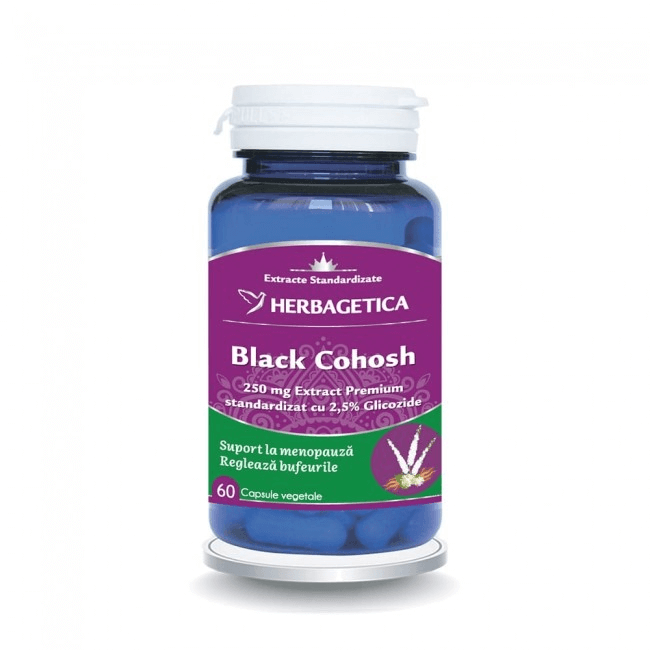 Black Cohosh, 60 capsule, Herbagetica Black Cohosh, 60 capsule, Herbagetica