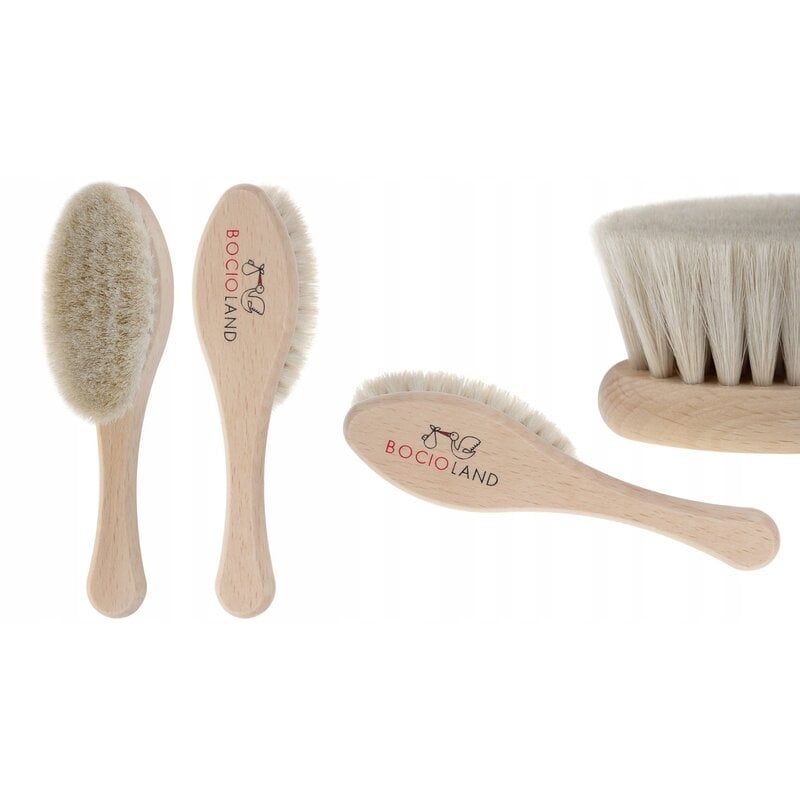 Bocioland - Perie de par, Din par natural de capra, Maro Bocioland - Perie de par, Din par natural de capra, Maro