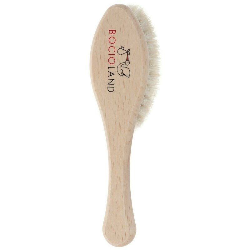 Bocioland - Perie de par, Din par natural de capra, Maro Bocioland - Perie de par, Din par natural de capra, Maro