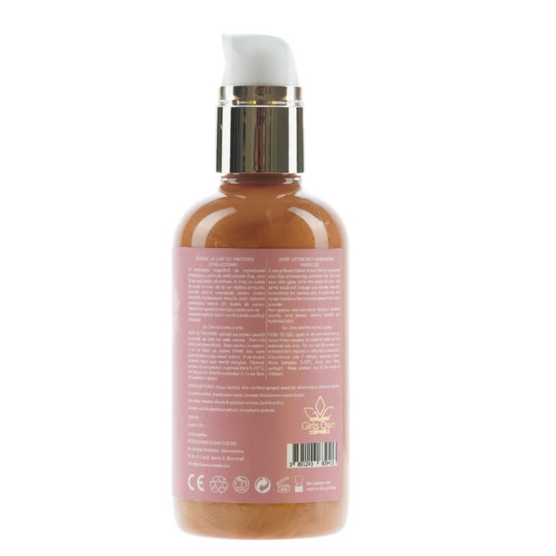 Booster cu particule stralucitoare Cocoa Bronze Go Diva, 250 ml, Girl Own Cosmetics