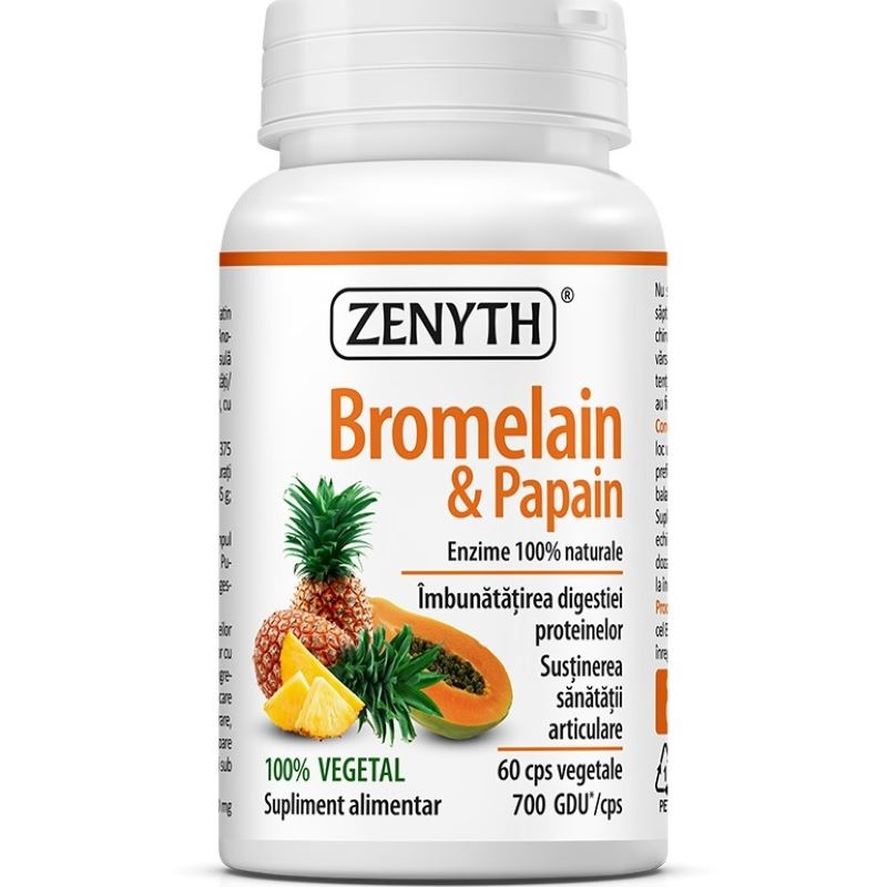 Bromelain & Papain, 60 capsule, Zenyth Bromelain & Papain, 60 capsule, Zenyth