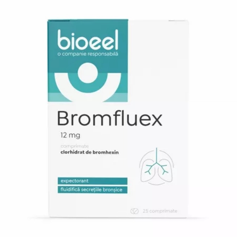 Bromfluex 12 mg, 25 comprimate, Bioeel Bromfluex 12 mg, 25 comprimate, Bioeel