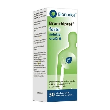 Bronchipret forte solutie orala, 50 ml, Bionorica Bronchipret forte solutie orala, 50 ml, Bionorica