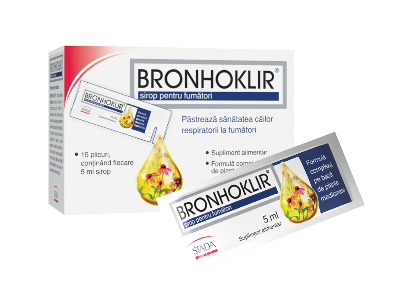 Bronhoklir - Sirop fumatori 5ml 15plicuri