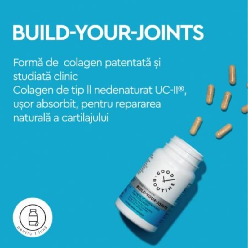 Build Your Joints Good Routine, 30 capsule vegetale cu colagen, Secom Build Your Joints Good Routine, 30 capsule vegetale cu colagen, Secom