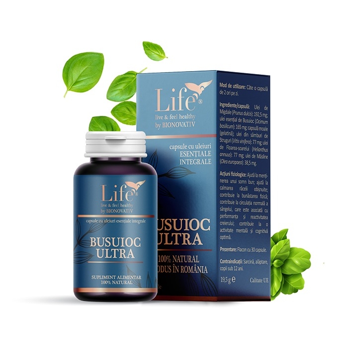 Busuioc Ultra, 30 capsule, Bionovativ Busuioc Ultra, 30 capsule, Bionovativ