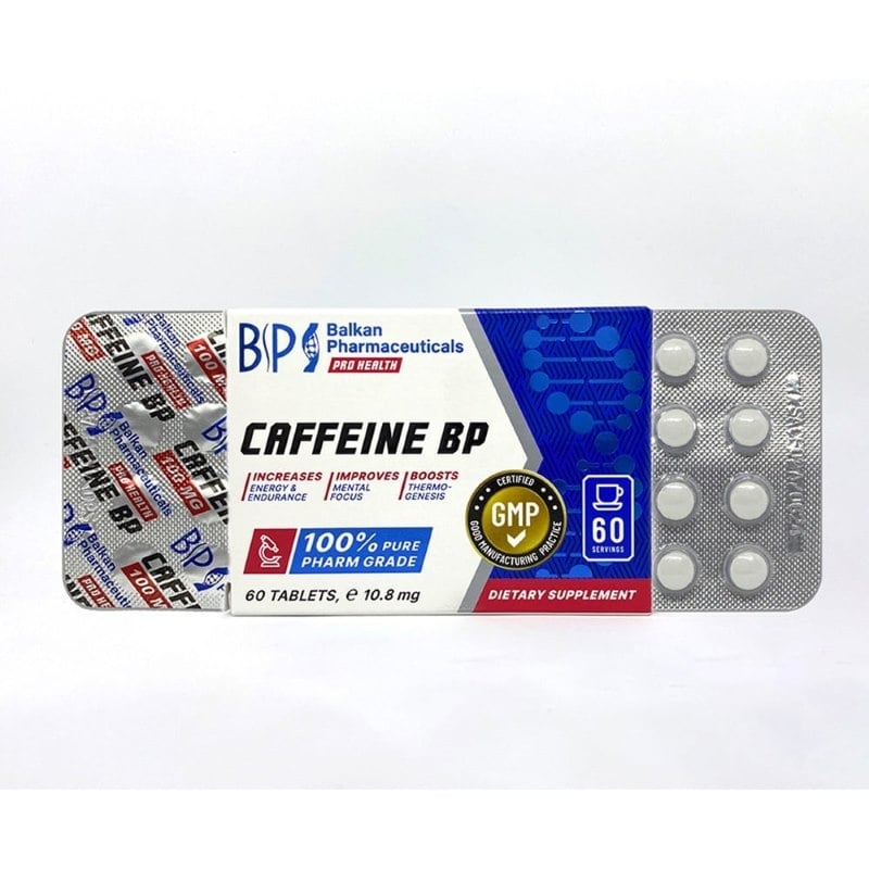 Caffeine BP, 60 tablete, Balkan Pharmaceuticals Caffeine BP, 60 tablete, Balkan Pharmaceuticals