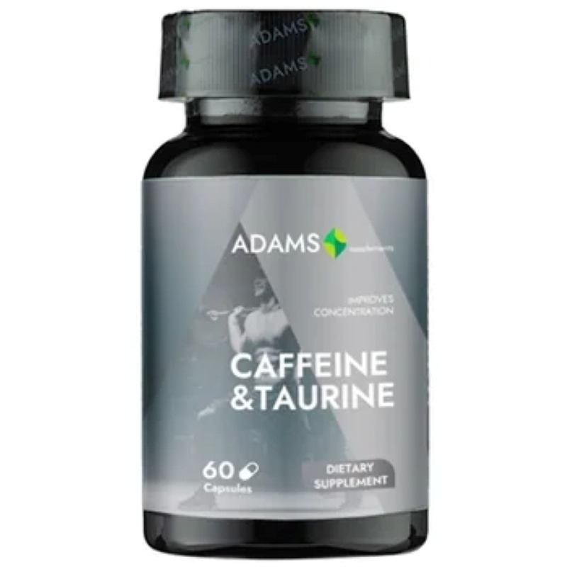 Caffeine & Taurine 680 mg, 60 capsule, Adams Supplements Caffeine & Taurine 680 mg, 60 capsule, Adams Supplements