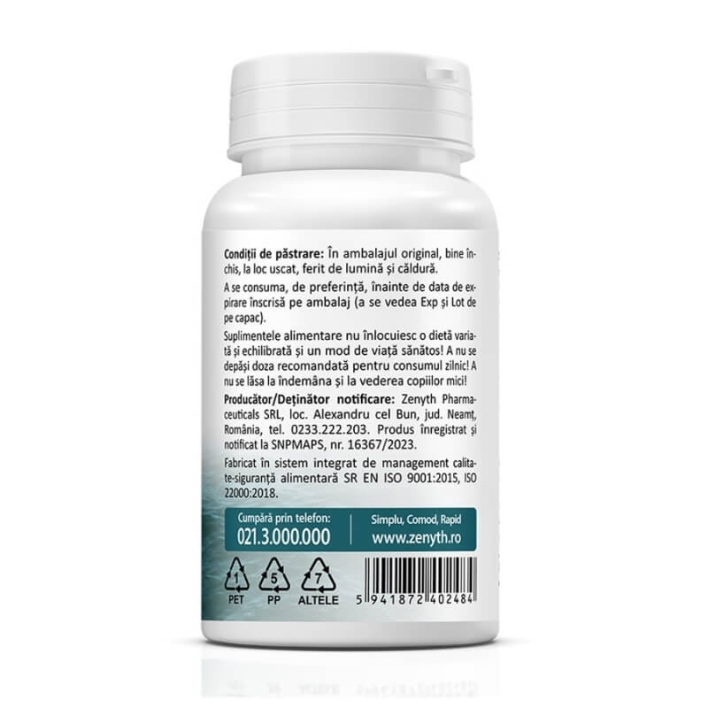 Calciu Marin, 60 capsule, Zenyth Calciu Marin, 60 capsule, Zenyth