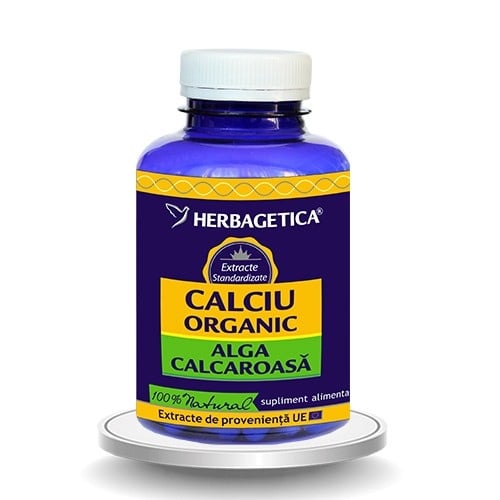 Herbagetica - Calciu organic 60caps Herbagetica - Calciu organic 60caps