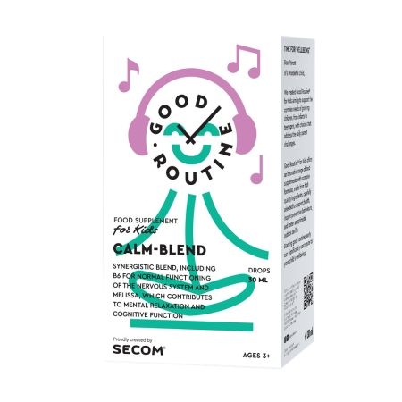 Calm-Blend picaturi pentru copii Good Routine, 30 ml, Secom Calm-Blend picaturi pentru copii Good Routine, 30 ml, Secom