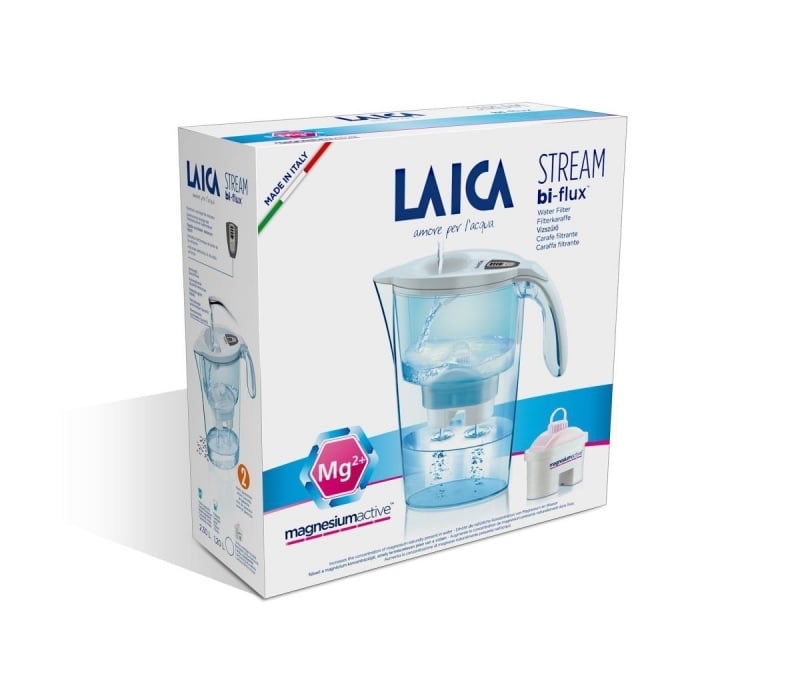 Cana filtranta de apa culoare alba Magnesium Active J31EC, 2.3 litri, Laica Cana filtranta de apa culoare alba Magnesium Active J31EC, 2.3 litri, Laica
