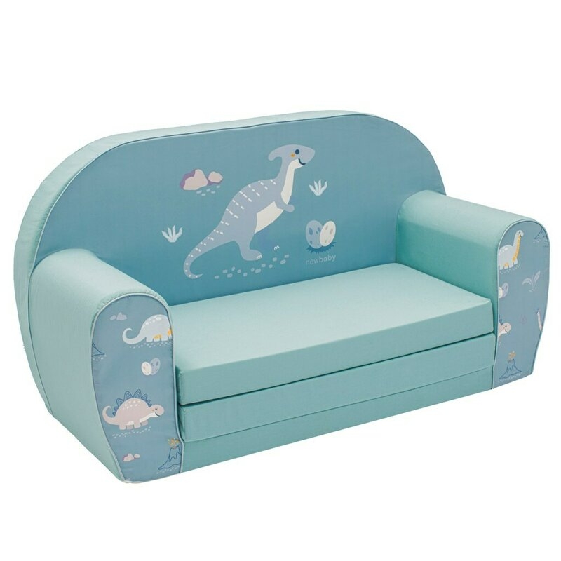 Canapea extensibila, New Baby, Din spuma, Husa din bumbac certificat Oeko-Tex Standard 100, 42x78x35, 9 luni-5 ani, Dinosaur Canapea extensibila, New Baby, Din spuma, Husa din bumbac certificat Oeko-Tex Standard 100, 42x78x35, 9 luni-5 ani, Dinosaur