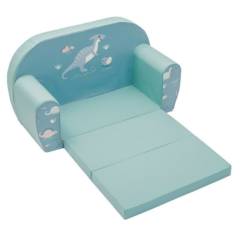 Canapea extensibila, New Baby, Din spuma, Husa din bumbac certificat Oeko-Tex Standard 100, 42x78x35, 9 luni-5 ani, Dinosaur Canapea extensibila, New Baby, Din spuma, Husa din bumbac certificat Oeko-Tex Standard 100, 42x78x35, 9 luni-5 ani, Dinosaur