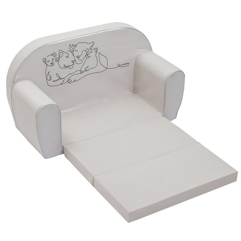 Canapea extensibila, New Baby, Din spuma, Husa din bumbac certificat Oeko-Tex Standard 100, 42x78x35 cm, 9 luni-5 ani, Lion Canapea extensibila, New Baby, Din spuma, Husa din bumbac certificat Oeko-Tex Standard 100, 42x78x35 cm, 9 luni-5 ani, Lion