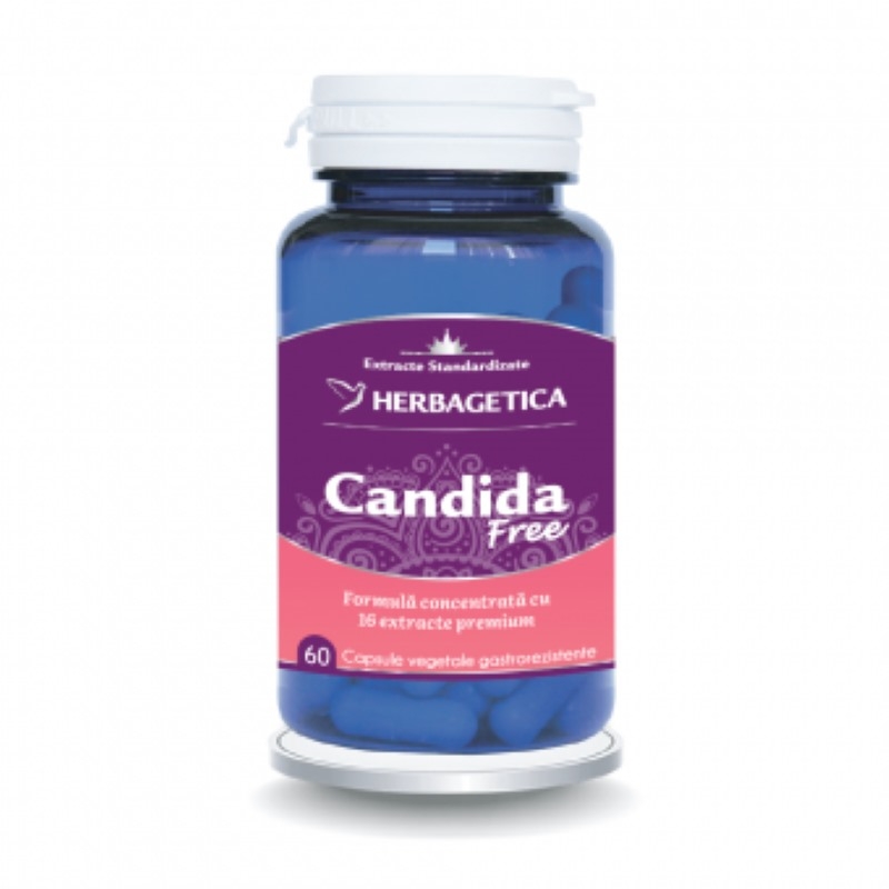 Candida Free, 60 capsule, Herbagetica Candida Free, 60 capsule, Herbagetica