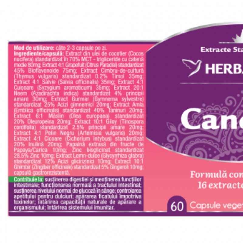 Candida Free, 60 capsule, Herbagetica Candida Free, 60 capsule, Herbagetica
