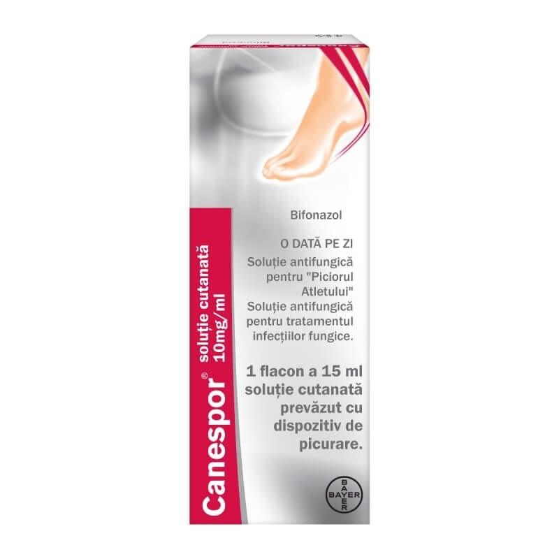 Canespor solutie, 10mg/ml, 15 ml, Bayer Canespor solutie, 10mg/ml, 15 ml, Bayer