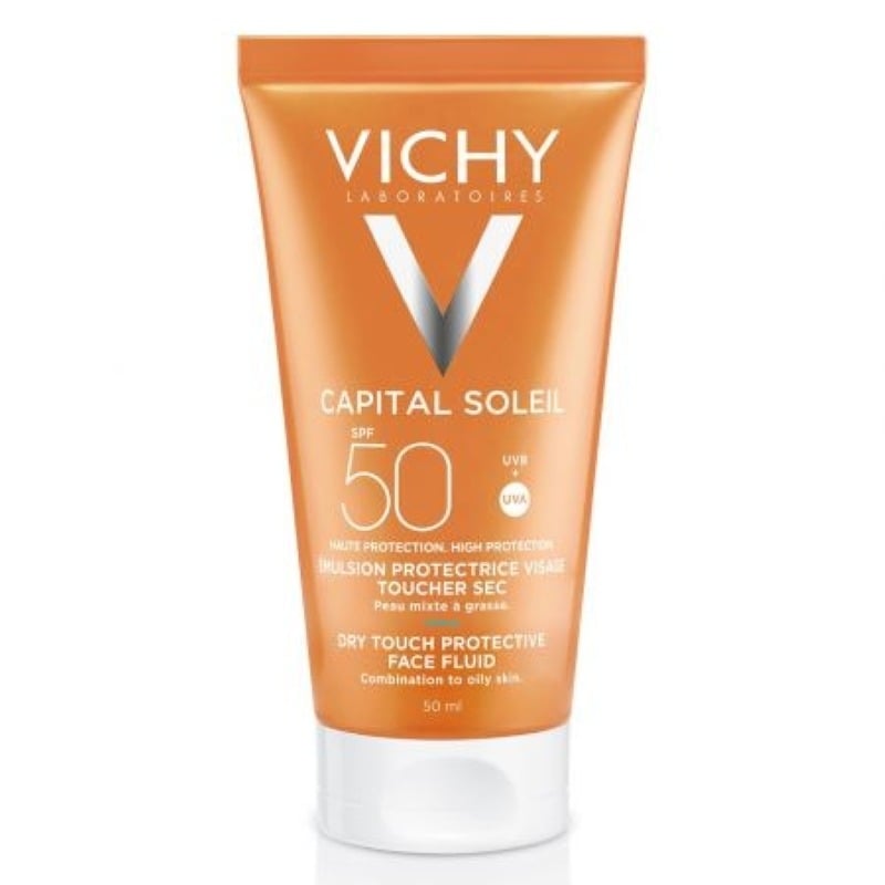 Capital Soleil emulsie matifianta pentru fata SPF 50, 50ml, Vichy Capital Soleil emulsie matifianta pentru fata SPF 50, 50ml, Vichy
