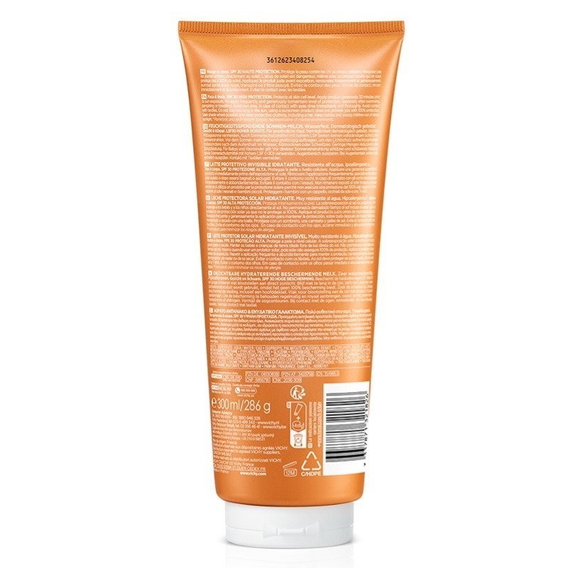 Capital Soleil Lapte hidratant fata si corp Family SPF 30, 300ml, Vichy Capital Soleil Lapte hidratant fata si corp Family SPF 30, 300ml, Vichy