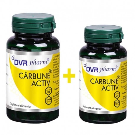 DVR Pharm - Carbune Activ pachet 60caps + 30caps DVR Pharm - Carbune Activ pachet 60caps + 30caps
