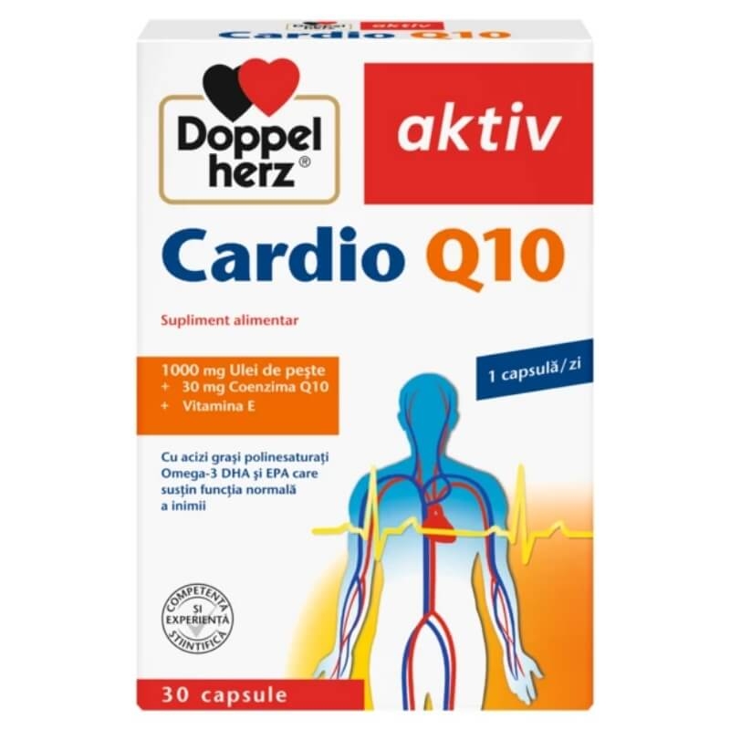 Cardio Q10 Aktiv, 30 capsule, Doppelherz Cardio Q10 Aktiv, 30 capsule, Doppelherz