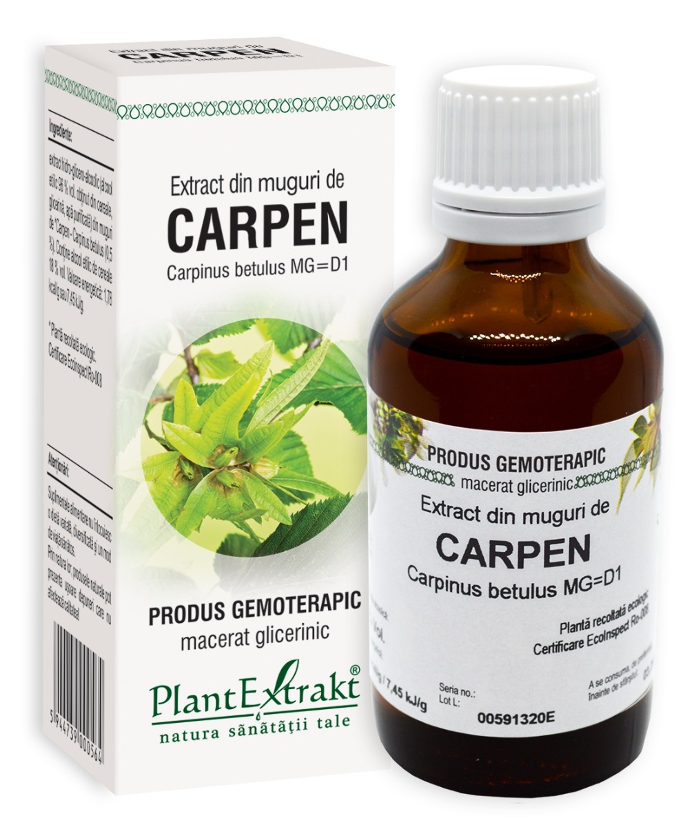 Plantextrakt - Extract din muguri de carpen 50ml Plantextrakt - Extract din muguri de carpen 50ml