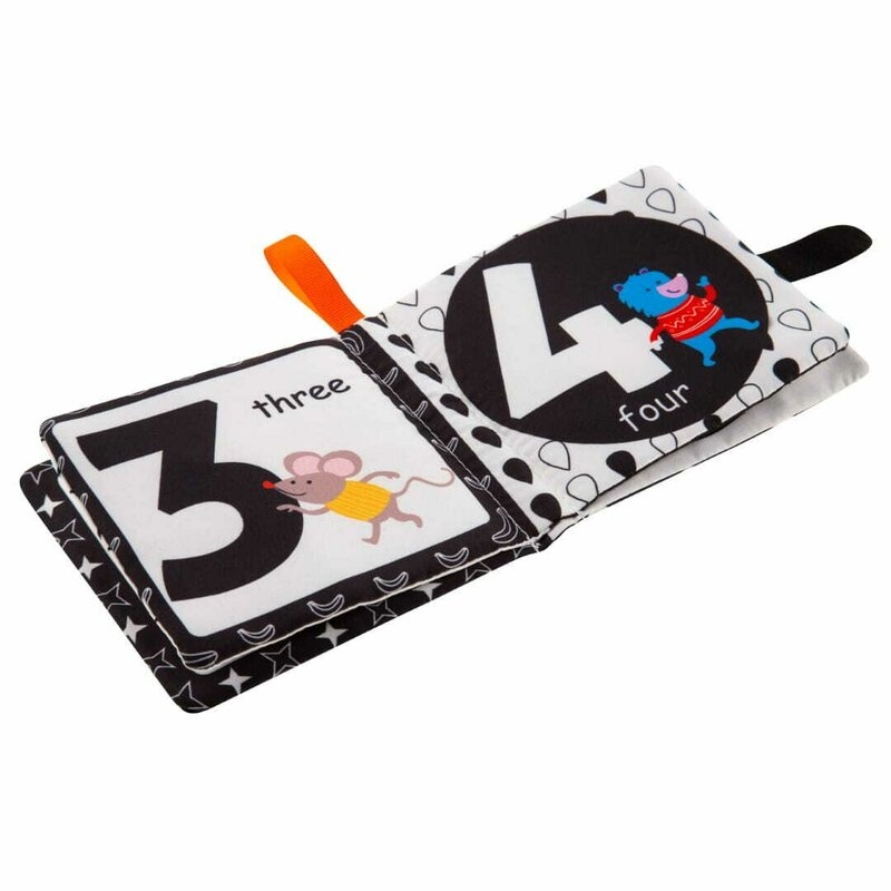 Carticica senzoriala, Bocioland, Cu 8 pagini in culori contrastante, Fosneste cand este atinsa, Din material moale, 0 luni+, Numbers Carticica senzoriala, Bocioland, Cu 8 pagini in culori contrastante, Fosneste cand este atinsa, Din material moale, 0 luni+, Numbers