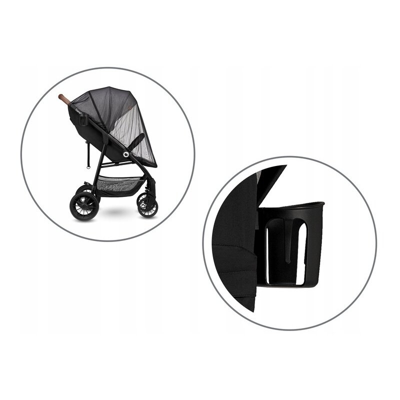 Lionelo - Carucior sport Zoey, De la nastere, Cu accesorii, Cadru din aluminiu, 0- 15 kg, Gri Lionelo - Carucior sport Zoey, De la nastere, Cu accesorii, Cadru din aluminiu, 0- 15 kg, Gri